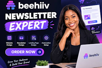 beehiiv setup beehiiv newsletter design beehive landing page ai beehiiv website