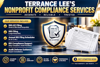 prepare and file irs form 990 ez for mid sized nonprofits