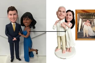 custom 3d bobblehead model 3dfunko pop printable figure character model stl file