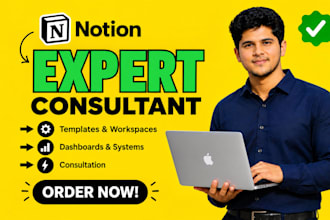 build custom notion templates, dashboard, workspace, and consultation