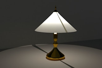 design and 3d model custom lamps and lighting fixtures