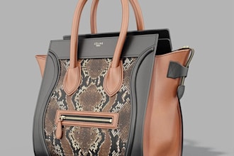 create a realistic 3d bag model with photorealistic