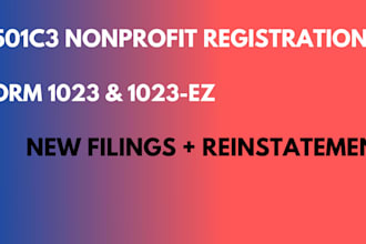 file your 501c3 nonprofit registration and irs tax exempt application
