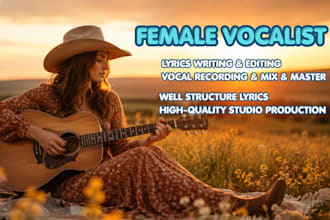 be your pro female singer female country vocalist country blues music production