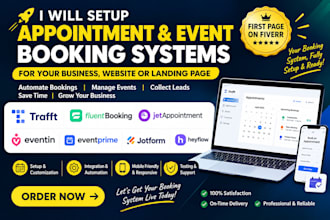 setup trafft fluentbooking jetappointment etsy audit eventprime jotform heyflow