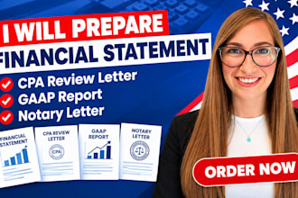 cpa review letter financial statement prepare notary letter gaap report