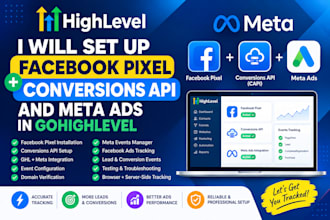 set up facebook pixel, conversions API and meta ads integration in gohighlevel