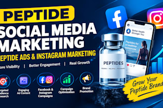 do peptide social media marketing, peptide ads and instagram marketing