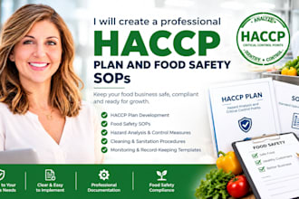 create a professional haccp plan and food safety sops