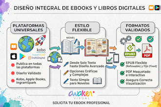 design and format your ebook in PDF or epub