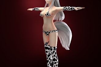 design a unique 3d vrchat avatar from your character idea