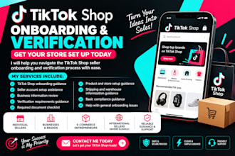 assist with tiktok shop onboarding and verification
