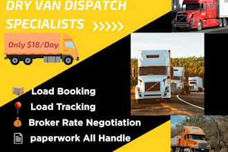 provide expert dry van dispatching in the USA