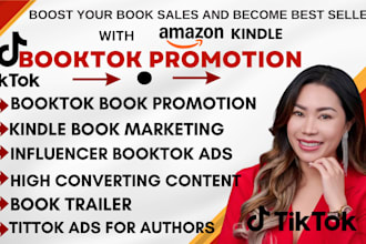 viral amazon kdp book promotion book sales tiktok video ads booktok authors smm