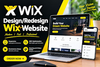 do wix website design, wix website redesign, wix luxury website, wix website