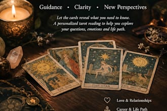give you an intuitive tarot reading and spiritual guidance
