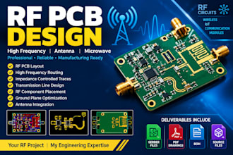 design professional rf and high frequency pcb layouts