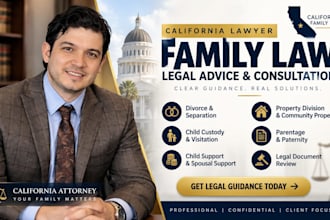 be your california lawyer for family law legal advice and consultation