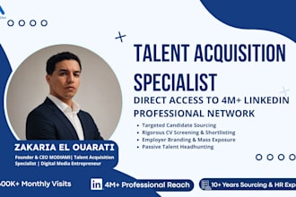 be your talent acquisition specialist and source top candidates