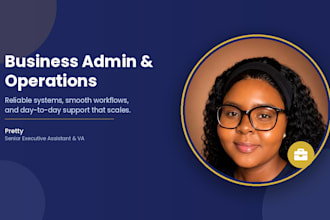 provide executive admin, CRM, and business operations support