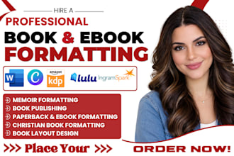 format your memoir, autobiography life story for amazon KDP book publishing