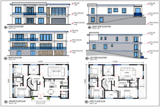 do architectural floor plans and mep design blue prints permit set