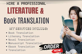 professionally translate your book and literary works