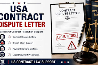draft USA contract dispute demand letters for breach and payment resolution