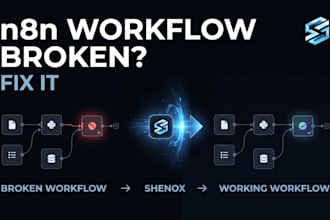fix or debug your n8n workflow and automation