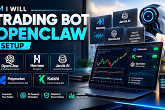 trading bot openclaw setup vps hermes jarvis ai polymarket kalshi telegram bot