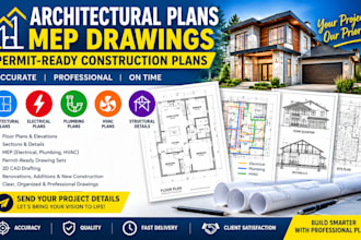 create professional architectural plans, mep drawings
