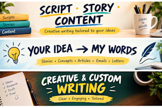 write scripts stories and creative content