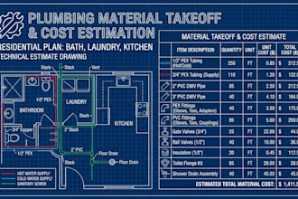 do accurate plumbing material takeoff and cost estimation for contractors