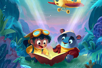 draw children book illustrations and children book cover