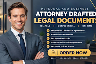 draft employment contracts, ndas, hr policies and workplace agreements