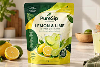 design pouch packaging, pouch design, box design and supplement label