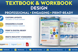 design and format your textbook or workbook expertly for print