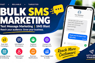 send bulk sms marketing, text message marketing, sms blast, SMS and bulk sms