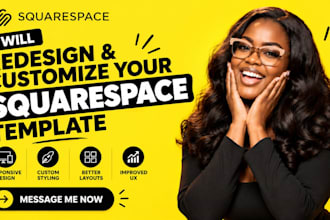 redesign and customize your squarespace template
