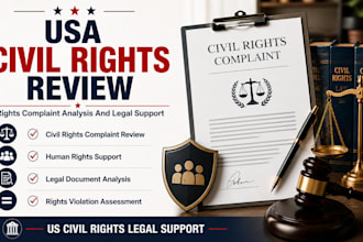review USA civil rights complaints and provide legal support for rights issues
