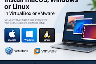 install macos windows or linux on virtualbox or vmware