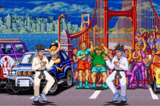 design 2d pixel art mugen fighting game stages, battle arenas and screen packs