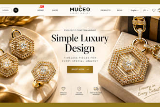 design jewelry shopify store jewelry website  redesign shopify store