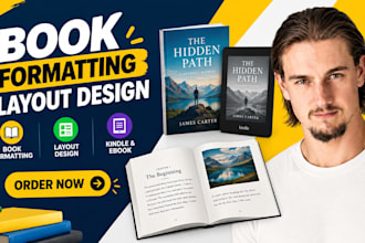 design book formating, book layout design, kindle  ebook formating paperback