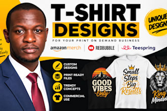 create t shirt designs for merch by amazon redbubble teespring