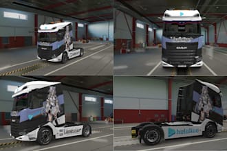 create high 3d quality ets 2 and ats skin and trucks, ets trailer, ats map