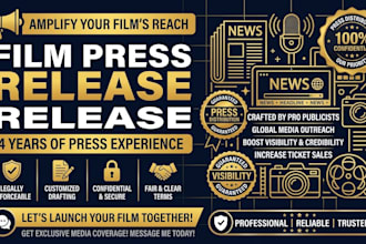 publish your film press release and distribute it to indie film media