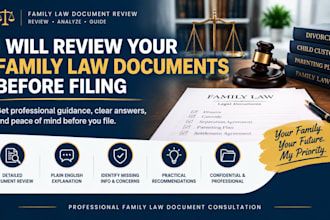 review your family law documents before filing