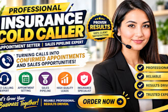 us insurance cold  calling sales pipeline surpport appointment setter phone call