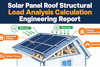 do solar panel roof structural load analysis calculation engineering report